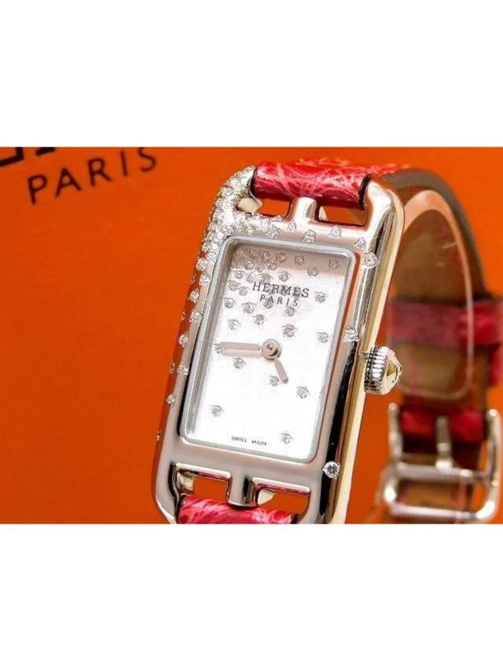 Hermes Nantucket Jete de Diamant Watch Diamond Stainless Steel